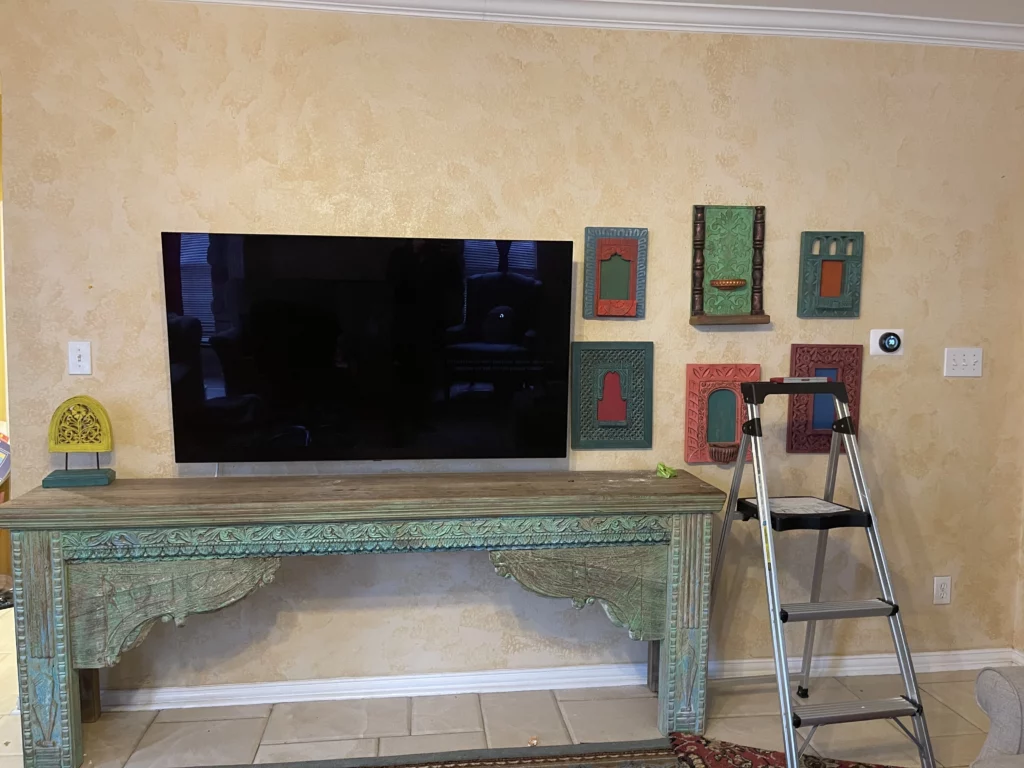 Tv Installation with proper angle